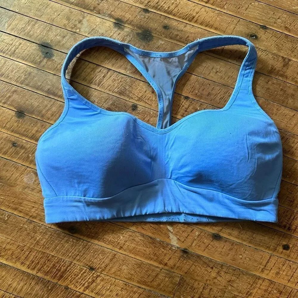 Lululemon blue racerback high impact XXS Athleisure bra